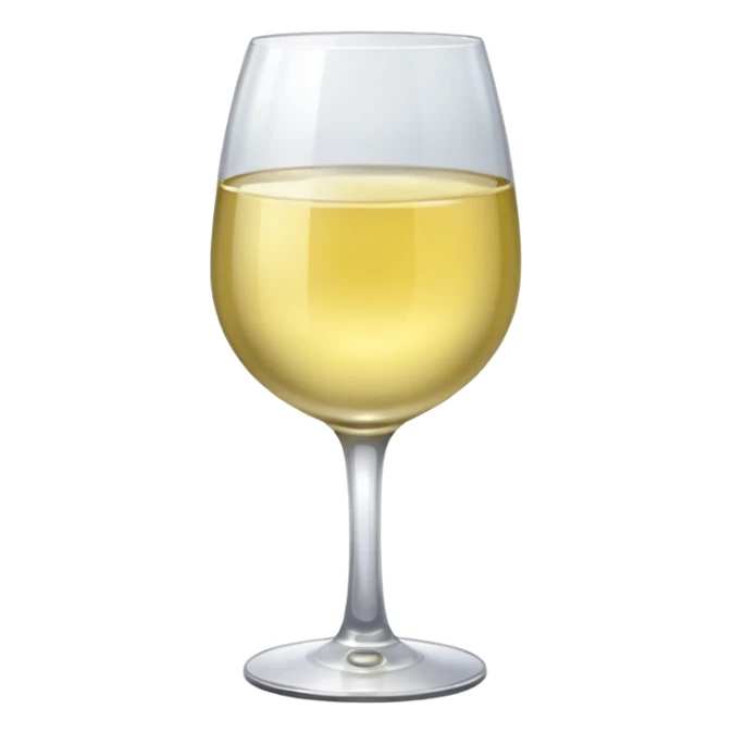 glass of light white wine  sticker