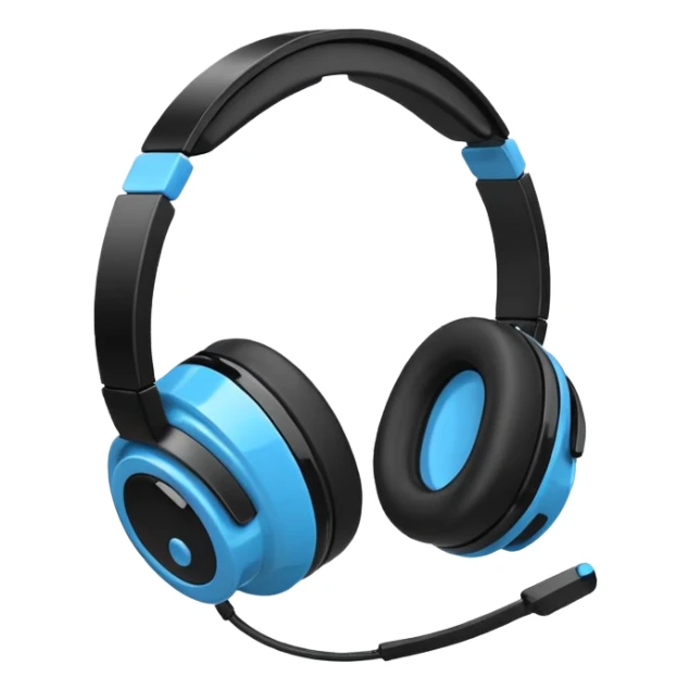 cartoon Meta Quest 2 headset, simplified shapes, white and black, with a touch of blue for highlights, cheerful expression sticker