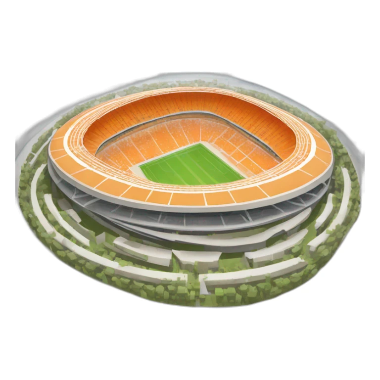 Orange Vélodrome Stadium Of Marseille sticker