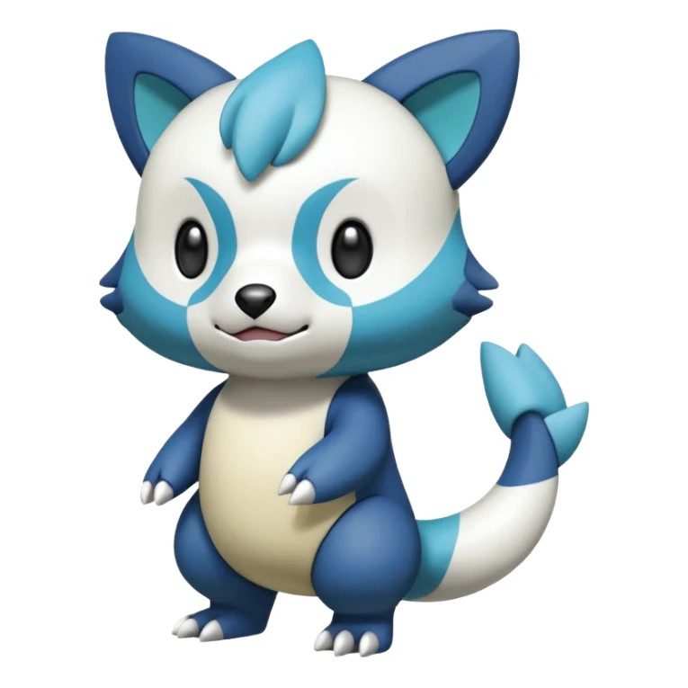 Inteleon-Vibrava-Axew-Oshawott-Pokémon-Fusion, full body sticker