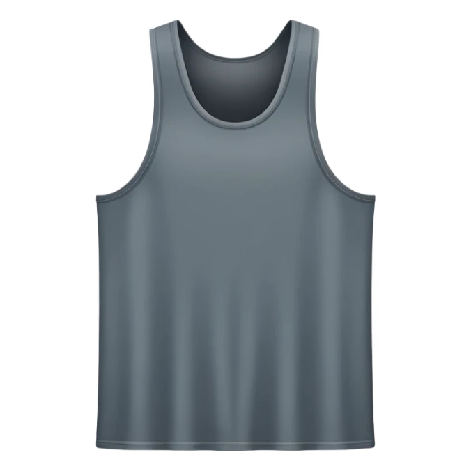 Tank Top in Slate Gray, width and height of tank top must be same sticker