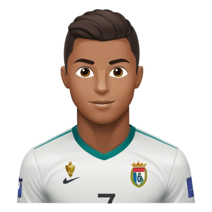 soccer player CR7 Cristiano Ronaldo celebrating a goal sticker