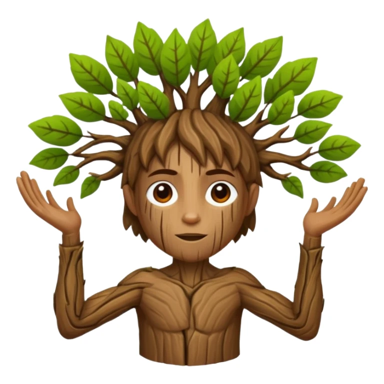 a tree person sticker