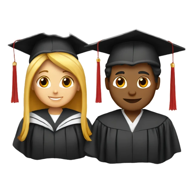 a graduate with a red diploma girl sticker