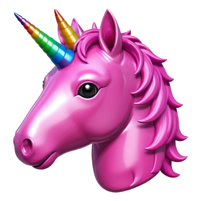  jeff koons style art pink meat  unicorn pinata  sticker