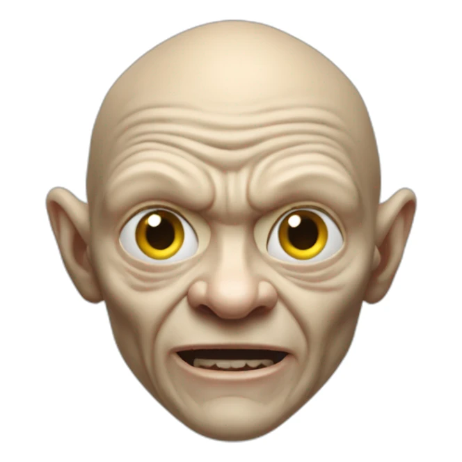 Golum soulève la Coupe du Monde de Football sticker