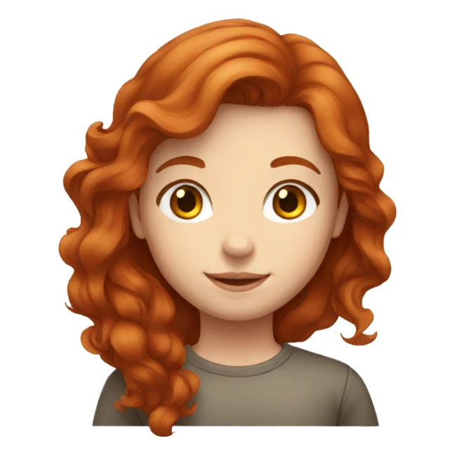 redhead girl love with brown haird boy sticker