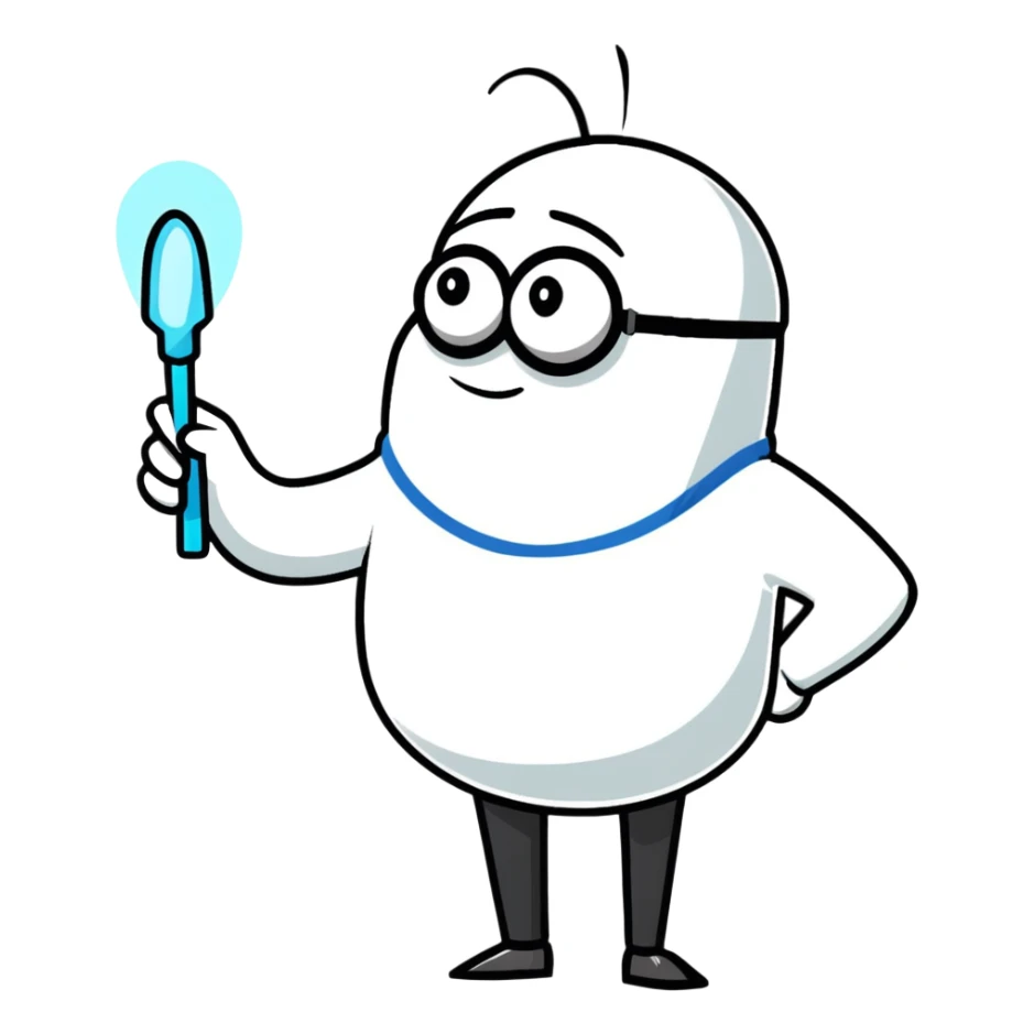 Gru from Despicable Me pointing a freeze ray sticker