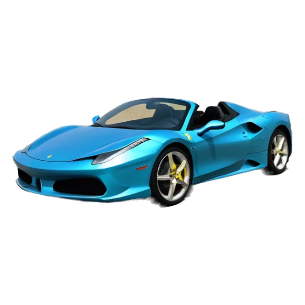 Youkalé dans une Ferrari entrain de saluer les gens. sticker