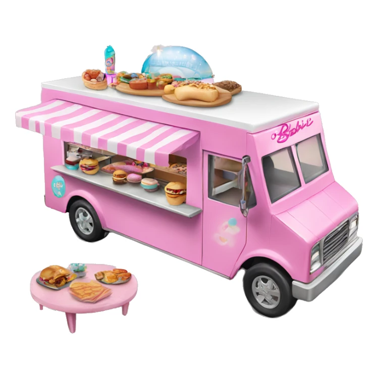 Barbie’s house dream food truck  sticker