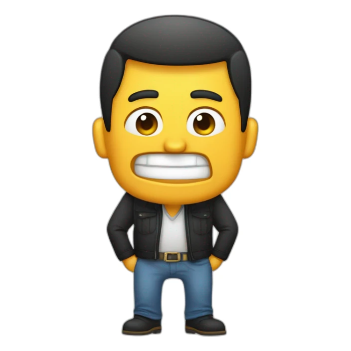 hombre rico riendo brazos abiertos mucho dinero sticker