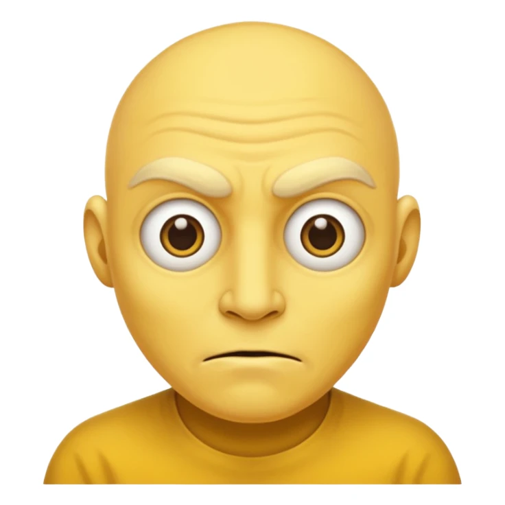 Bog eyed yellow man dealing like a moron sticker