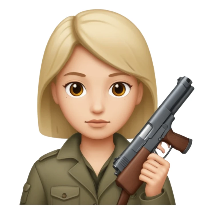 Persona con una pistola sticker