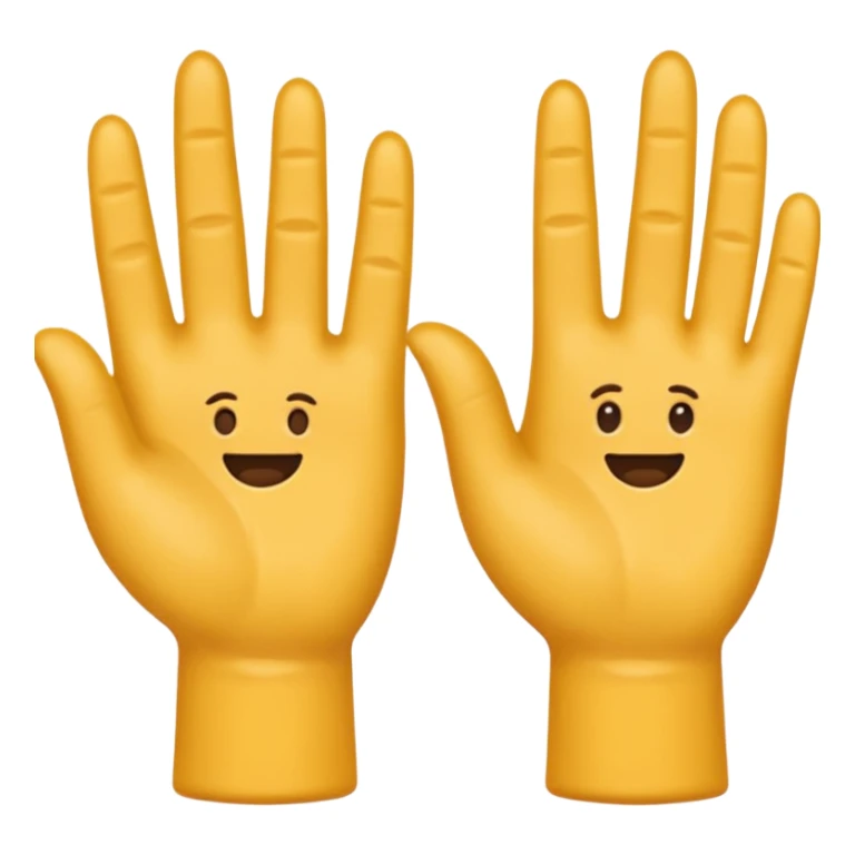 créer un emoji avec le signe de jul : c’est deux main côte à côté avec l’index et le majeure de levé sticker
