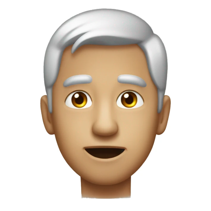 emoji expresion sería con un ojo media gerardo  sticker