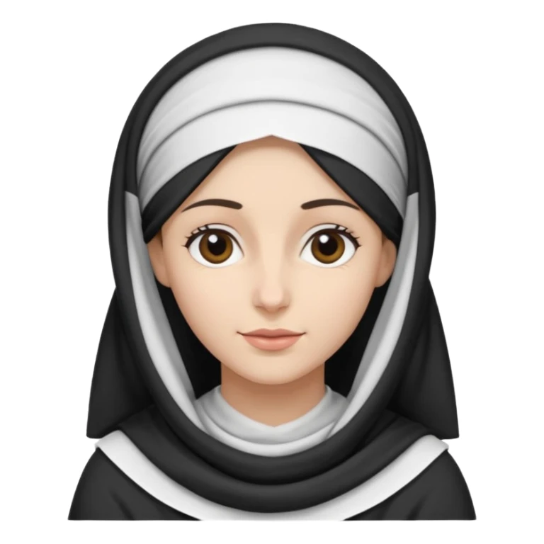 religious jewish woman with kercheif on head black and white sticker