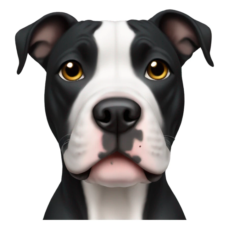 Black American Staffordshire Terrier sticker