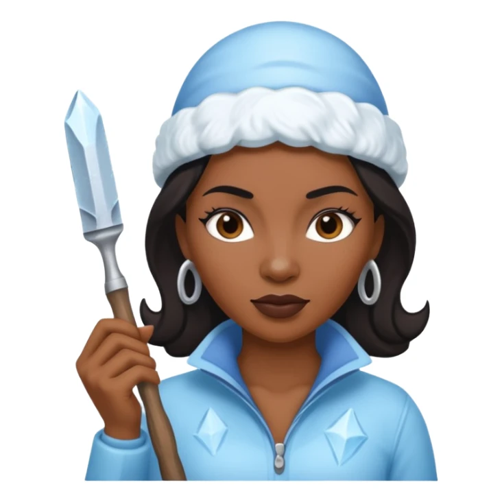 Ice Sculptor black woman sticker