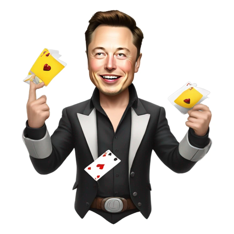 élone musk qui joue au po sticker