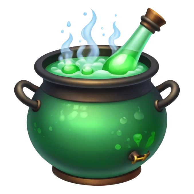 a cauldron of potions  sticker