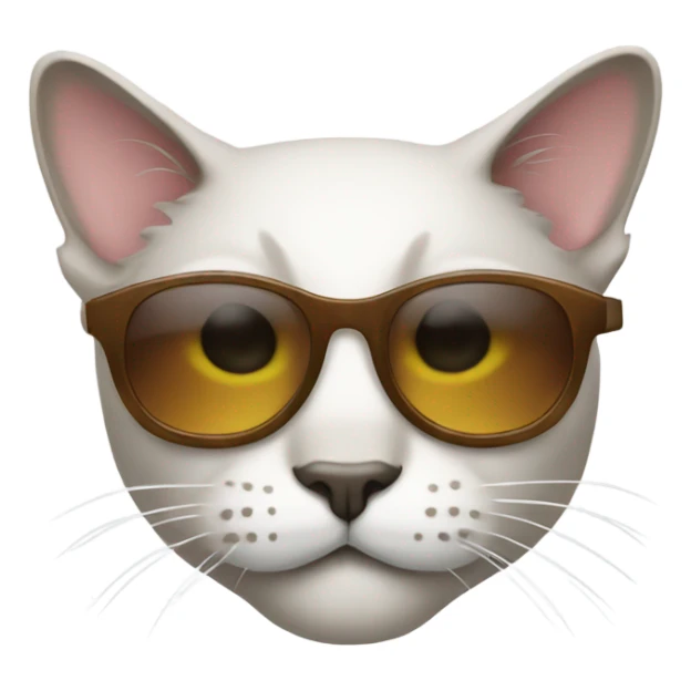 Cat with sunglasses sticker