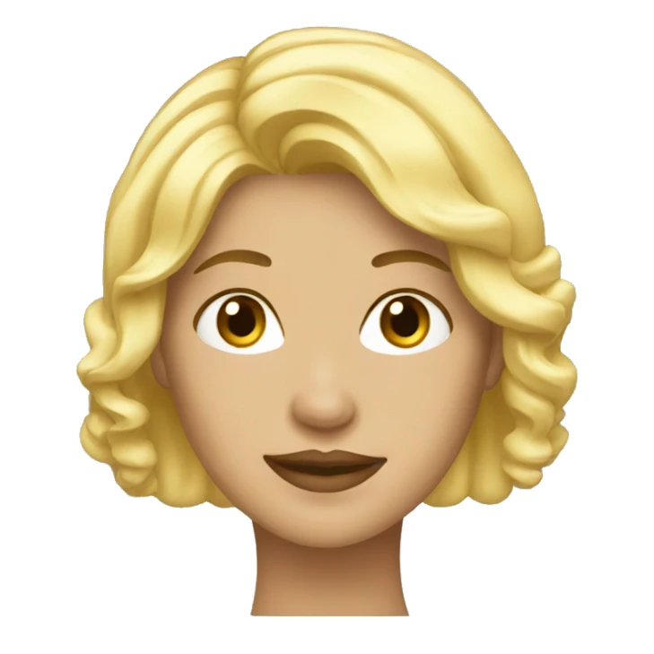 Blond woman fame sticker