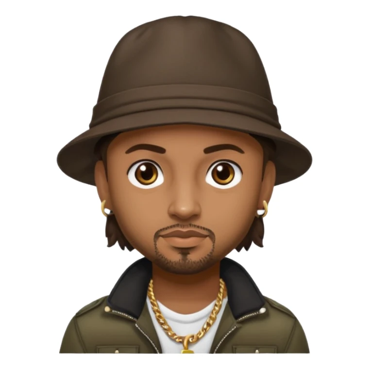 Sean Paul with dark brown hair sticker
