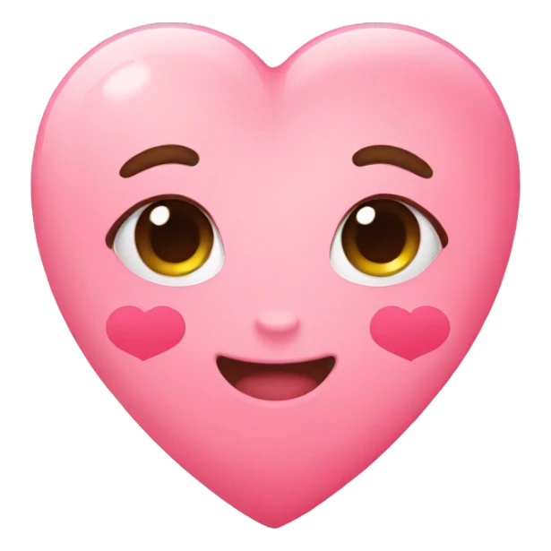 kawaii cute heart emoji sticker