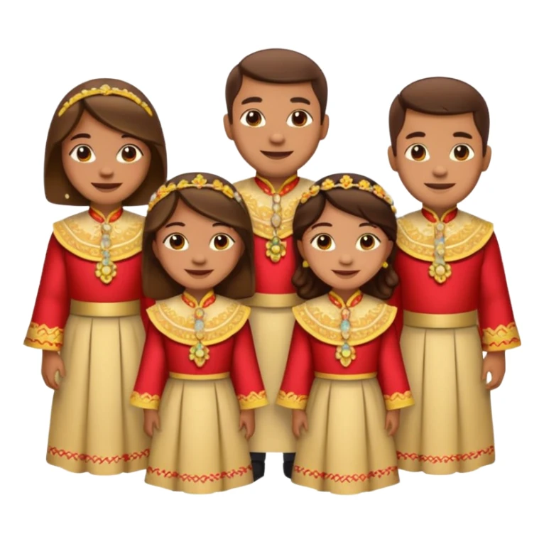 group of emoji Philippines style sticker