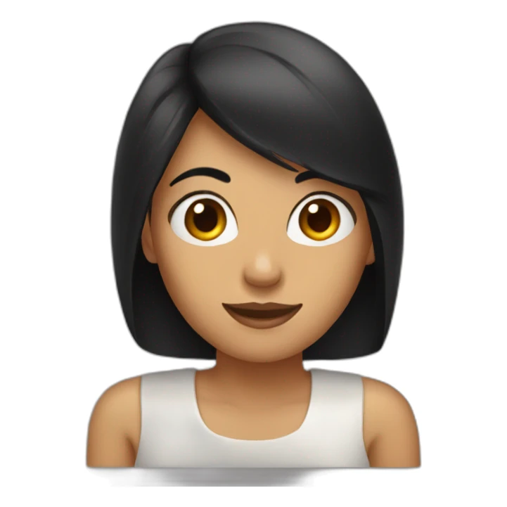 Woman, beer, black hair sticker