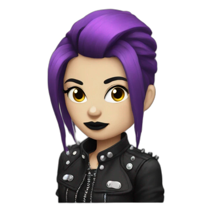 Punk goth girl sticker