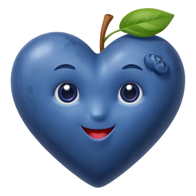 heart blueberry farm  sticker