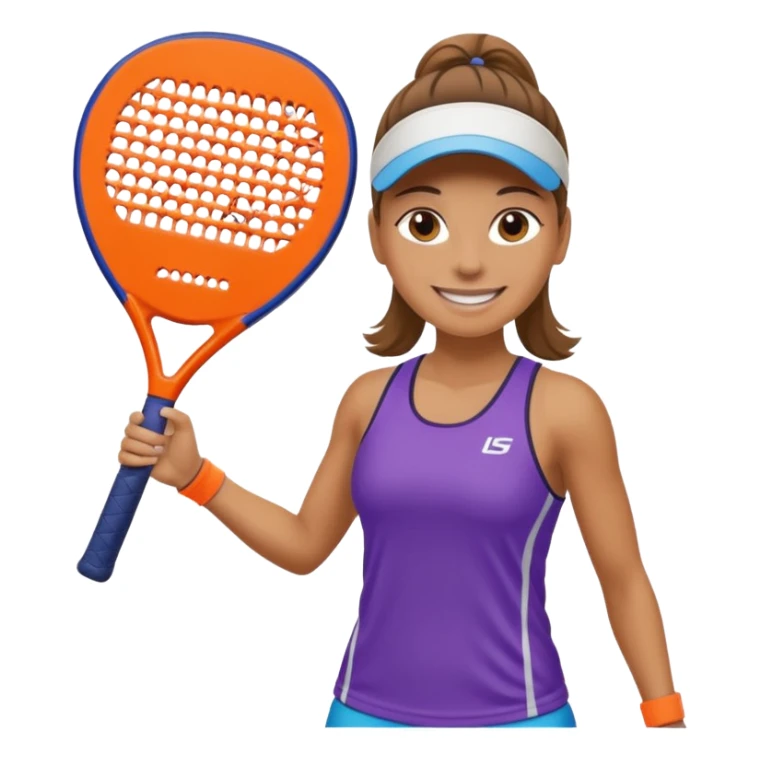 women after padel with 1 padel racket sticker