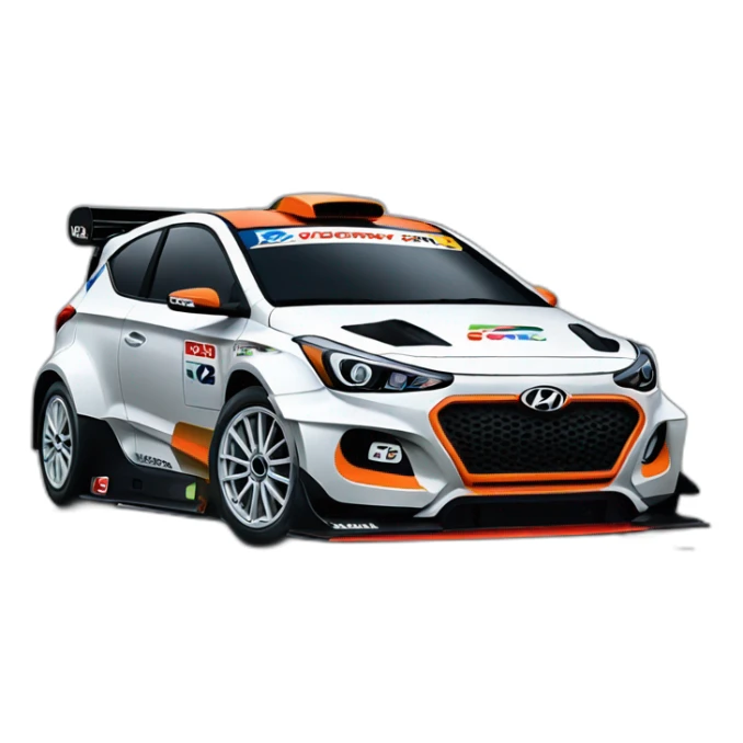 Hyundai grand i20 wrc sticker