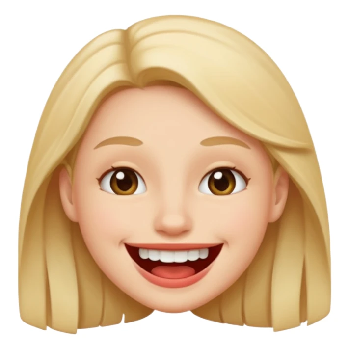 smiley qui se mord les levre  sticker