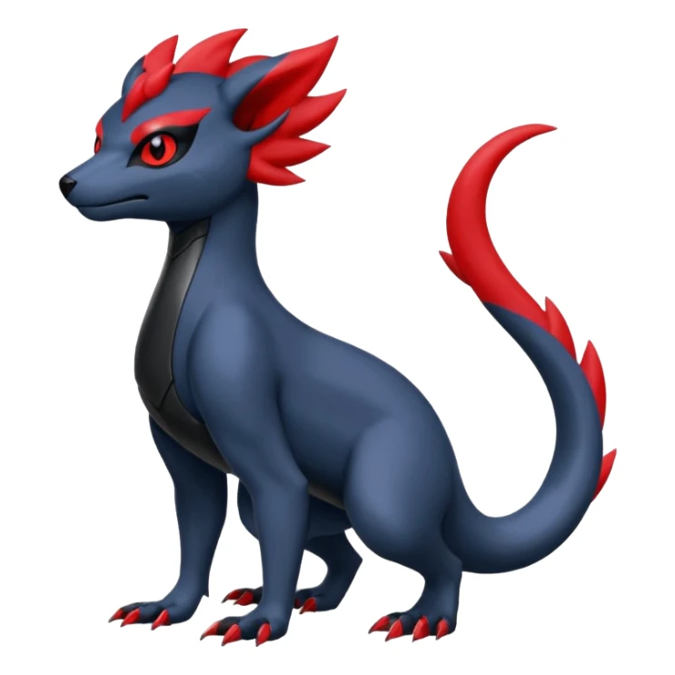 Zorua-Absol-Salandit-fusion (full body) sticker