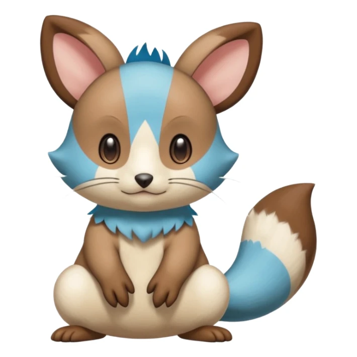 Dewott-Minccino-Durret-Furret-Gurret-Oshawott-fusion sticker