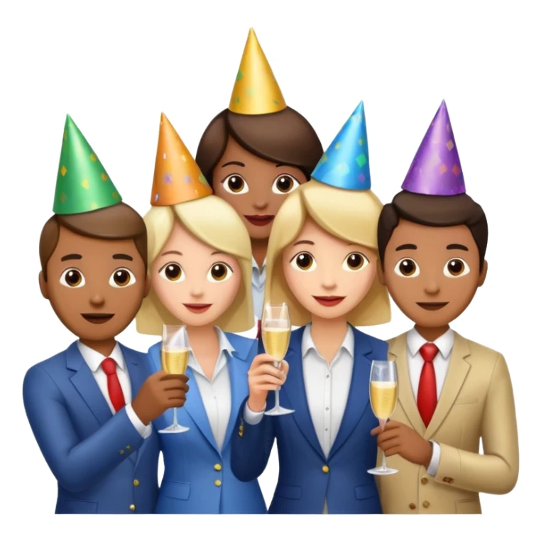 Birthday celebration at work with no phone sticker