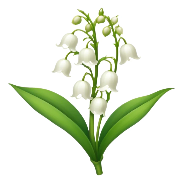 Lily’s of the valley flower  sticker