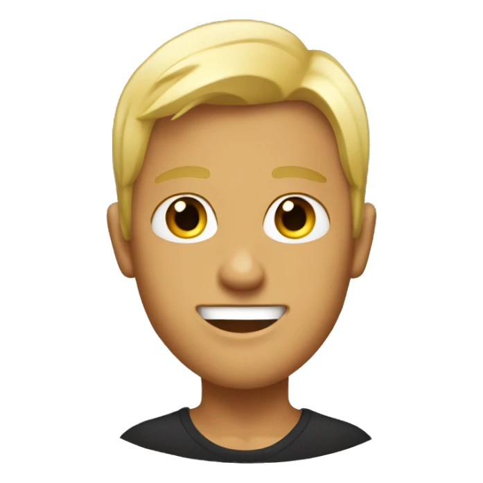 Blonde tanned boy that likes partying  sticker