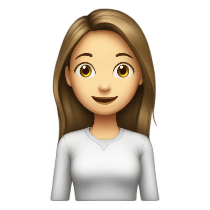 a girl near the board sticker