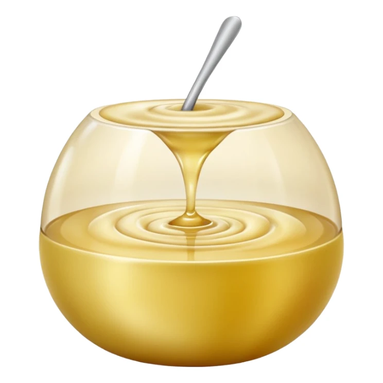 small swirl of apple compote, pale golden, smooth and puréed, soft sheen, domed with gentle ripples, no bowl spoon or fruit, apple emoji style, soft lighting, transparent background, emoji scale sticker