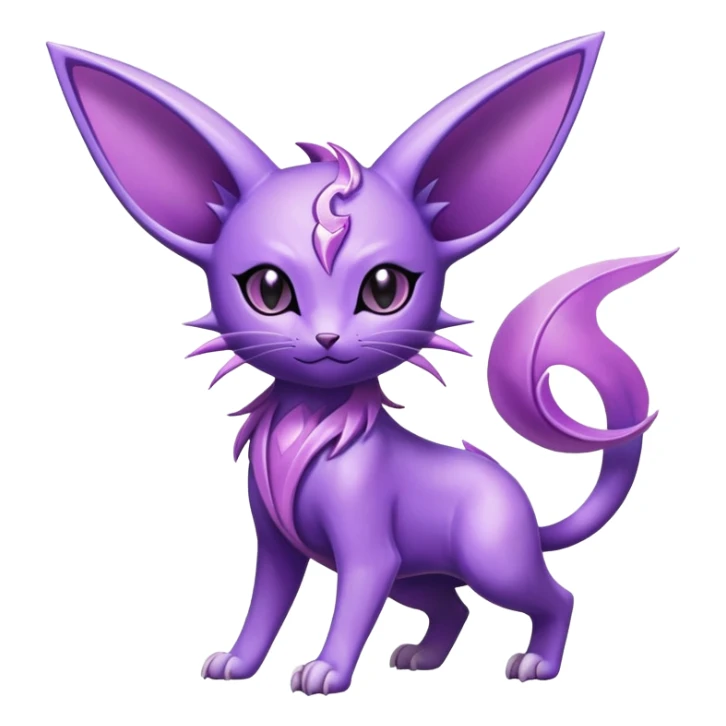 Shiny Exotic Espeon-Delcatty-Nidorino-Hybrid-Creature sticker