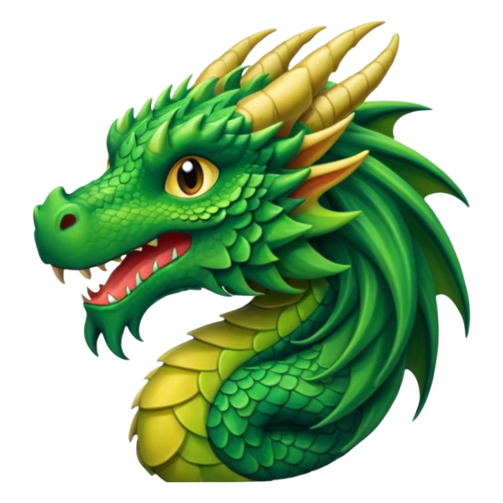 long hair dragon sticker