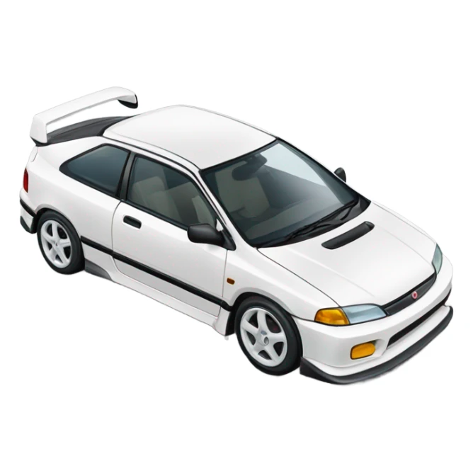 Honda-Civic-EK9, white sticker