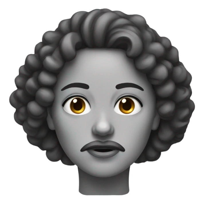 Women with a curly mustache and this face 😩 sticker
