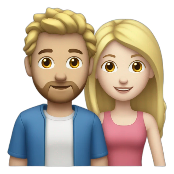 White Girl and white guy on a blue MT09 sticker