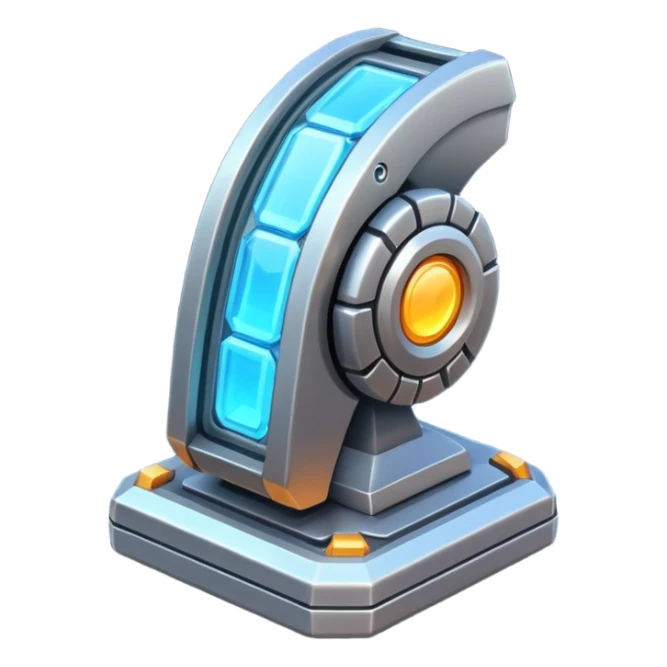 space miner tool icon, futuristic mining tool, sci-fi design, metallic details, glowing energy accents, 3D cartoon, mobile game icon style, clean background, soft shadow, no text, no watermark

 sticker
