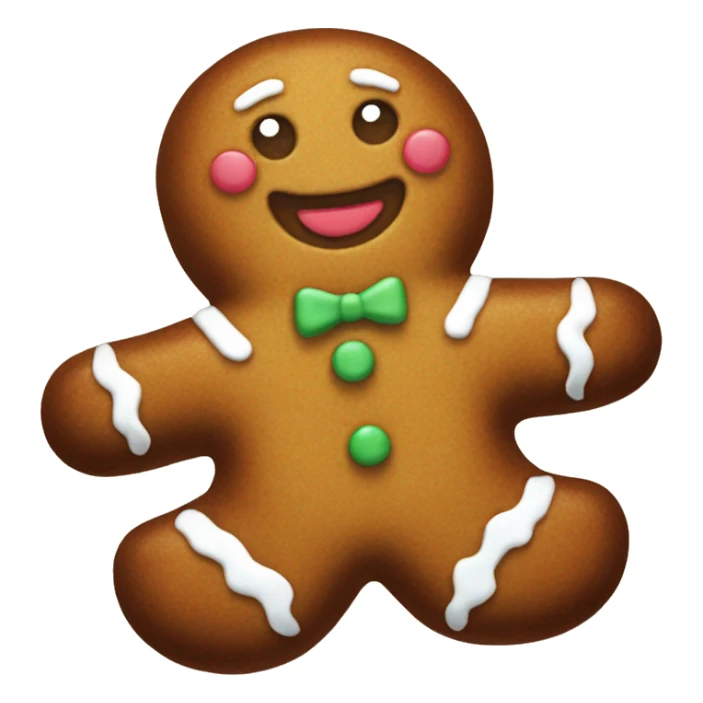 Gingerbread man sticker