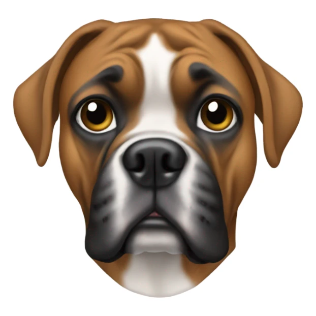 Boxer dog wearing hoodie  sticker